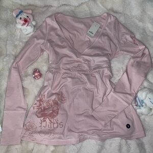 Hollister Light Pink baby doll top
